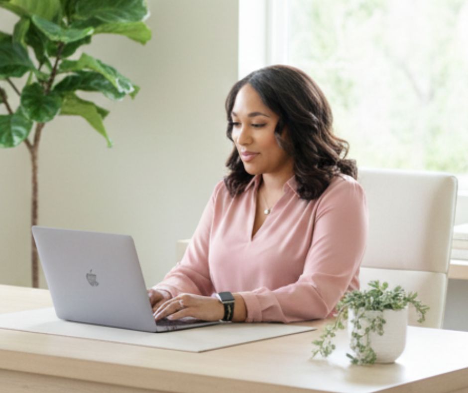 Michelle Elliott, Coldwell Banker Top Willow Glen, San Jose Realtor, top 1.5% Nation Wide,at desk