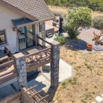 Multi-level outdoor deck and patio area for entertaining on San Jose luxury property.