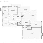 Detailed floor plan schematic showing upper level layout of San Jose estate.