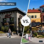 Michelle Elliott in downtown Willow Glen square near fountain.