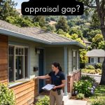 Licensed appraiser inspecting a Willow Glen home's exterior during a lender-ordered appraisal