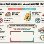 Rose Garden San Jose Real Estate Market Update for August 2026 | A July-to-August comparison of home prices, sales activity, days on market and buyer behavior in the 95126 housing market.