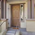 Covered front entrance and address at 646 Luna Park Drive