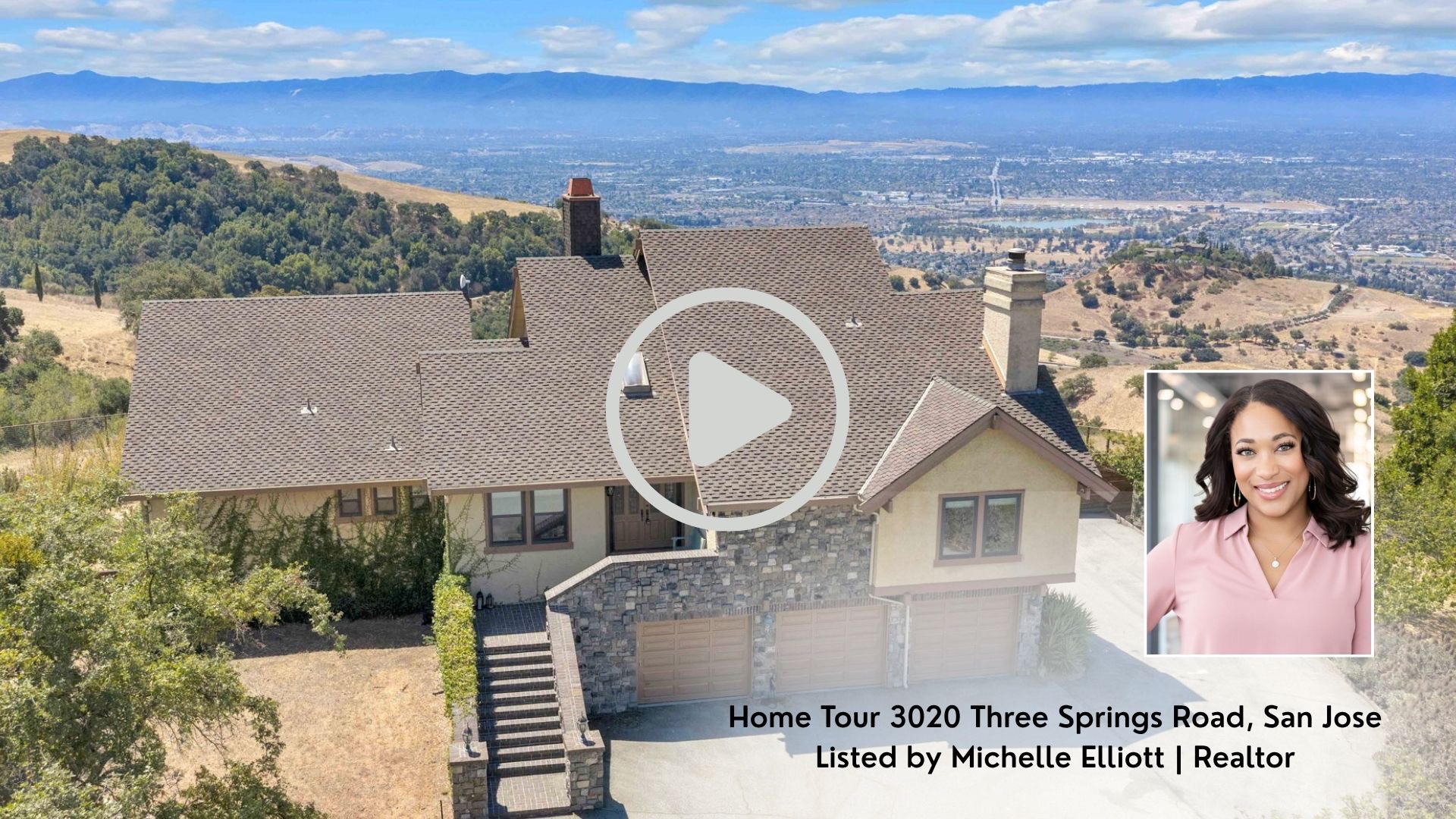 stunning view over San Jose from luxury home