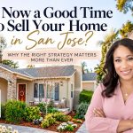 Michelle Elliott, San Jose Realtor, featured beside a Willow Glen home, Just Sold sign, and neighborhood mural in a guide to selling a home in San Jose.